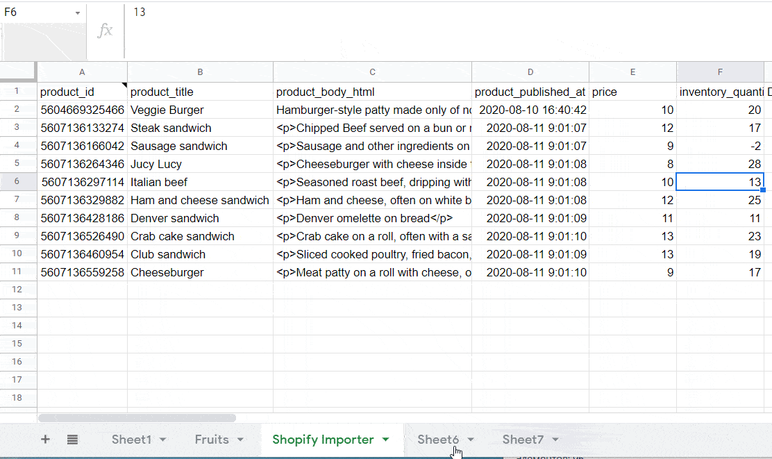 Sort data into different sheets
