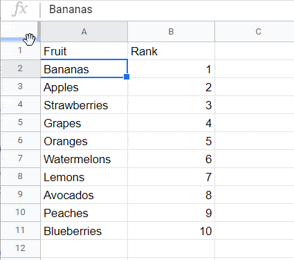 Freeze row in Google Sheets