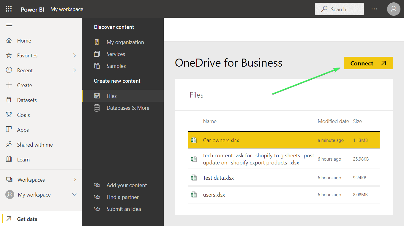 23 conectar excel onedrive power bi