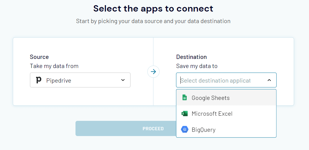 1 pipedrive export