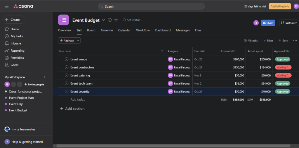 15 asana expense reporting