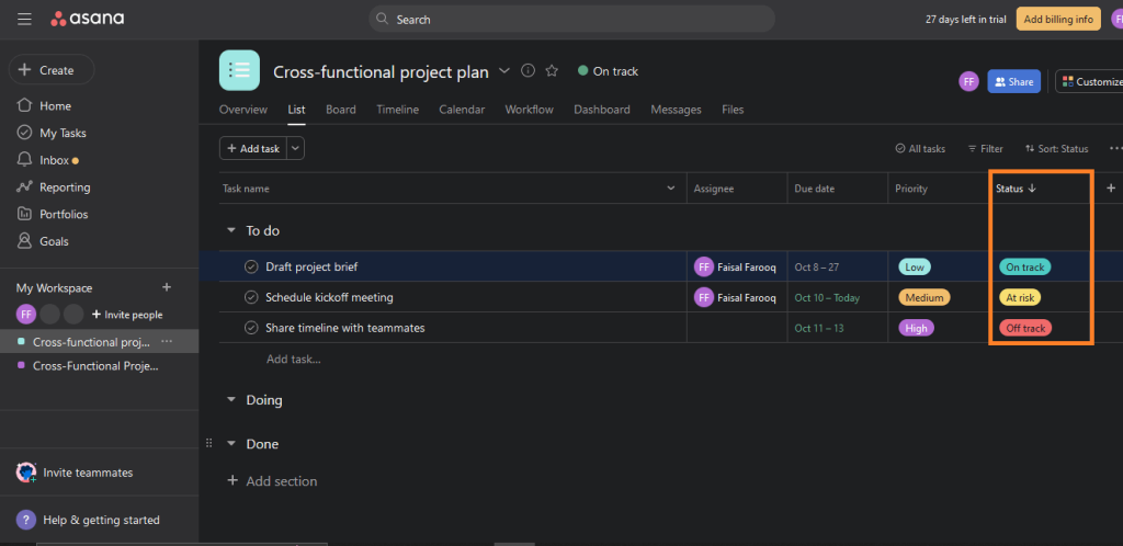 4 status update report