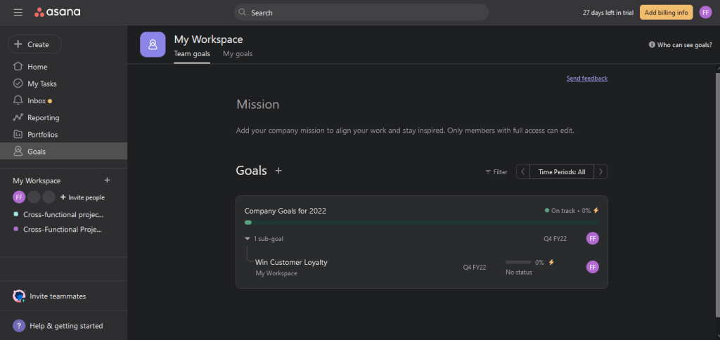5 goal tracking