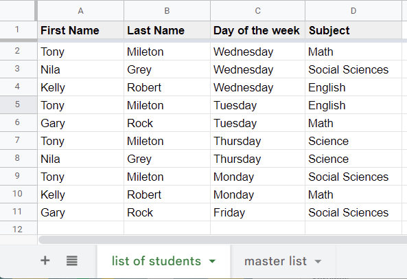 1 source data students