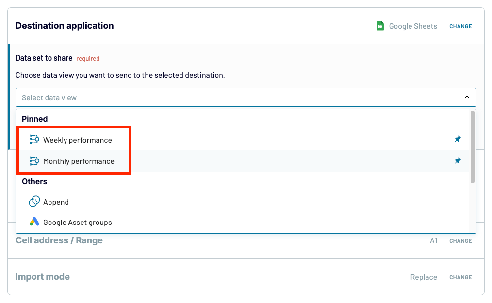 23 coupler data aggregation choose data to load to destination in coupler