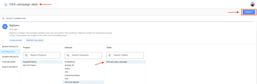 2.3 google connector tutorial