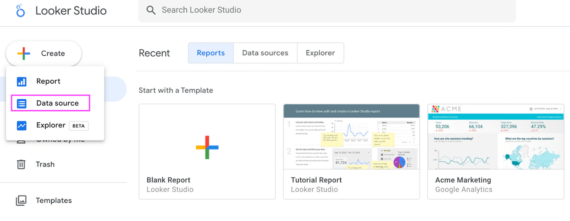 12 fuente de datos looker studio 1