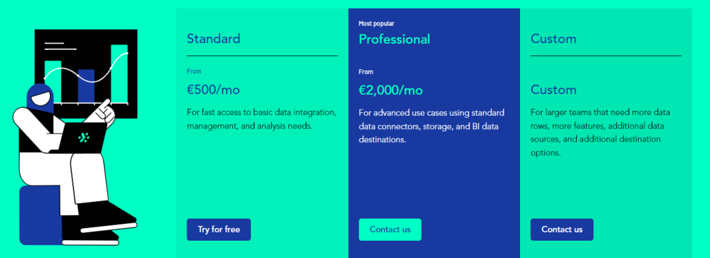 Figure 1.2.1. Adverity s pricing