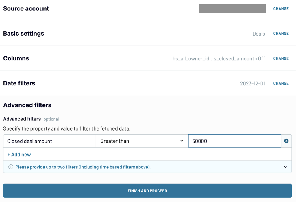HubSpot deals source Coupler.io