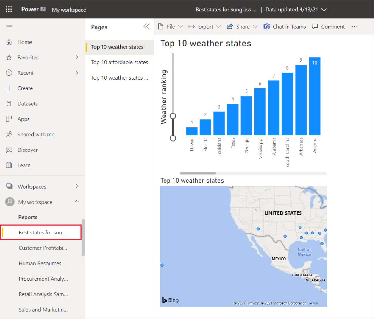 19.Anmelden im Power Bi Servicekonto