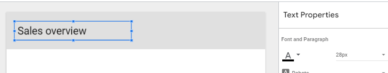 Figure 4.8.2. Changing the text properties