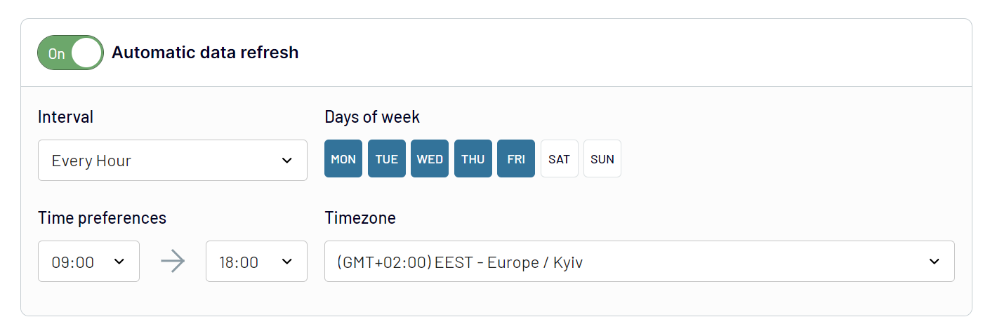 6.1 actualización del calendario