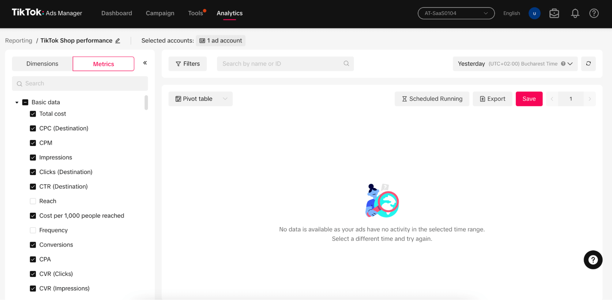 panel de control tiktok ads analytics