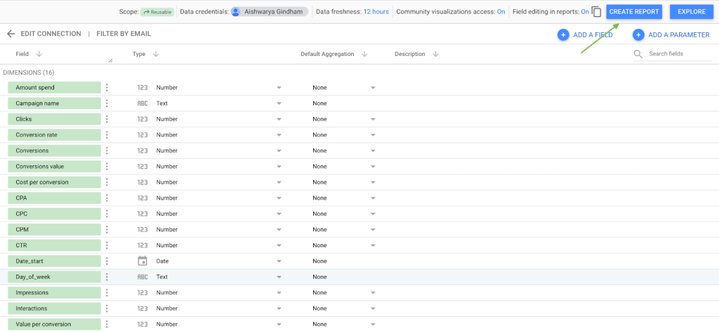 18 data in looker studio