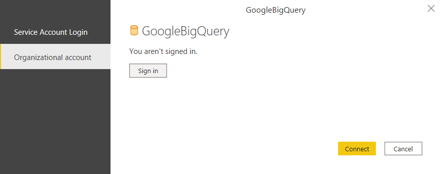 22 connect bigquery