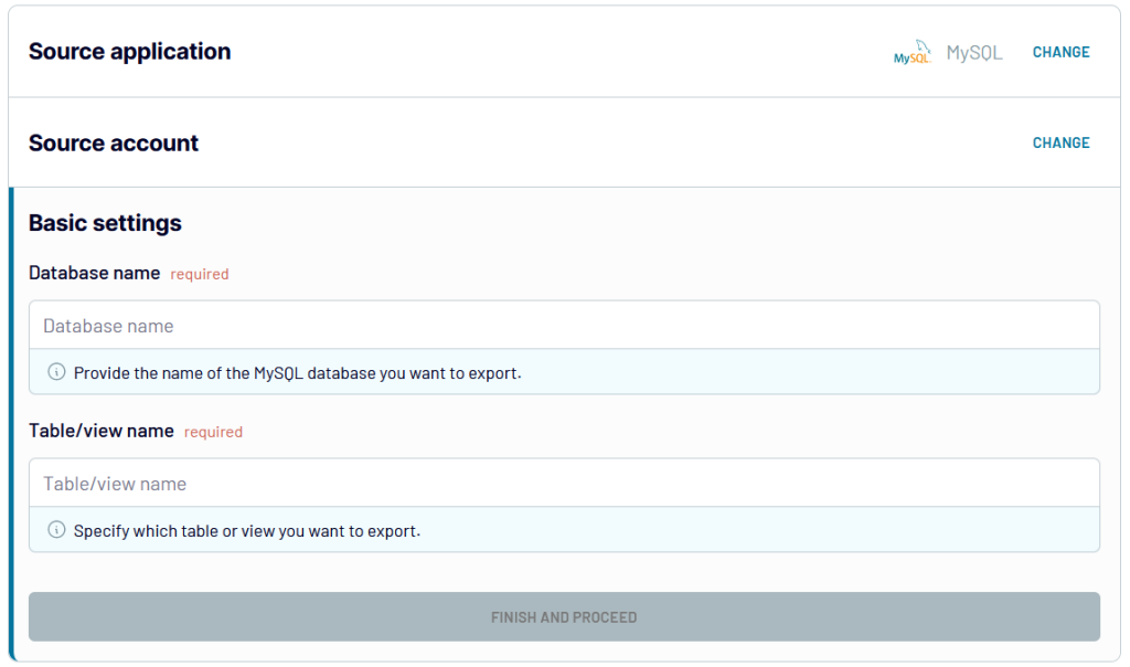 MySQL source 