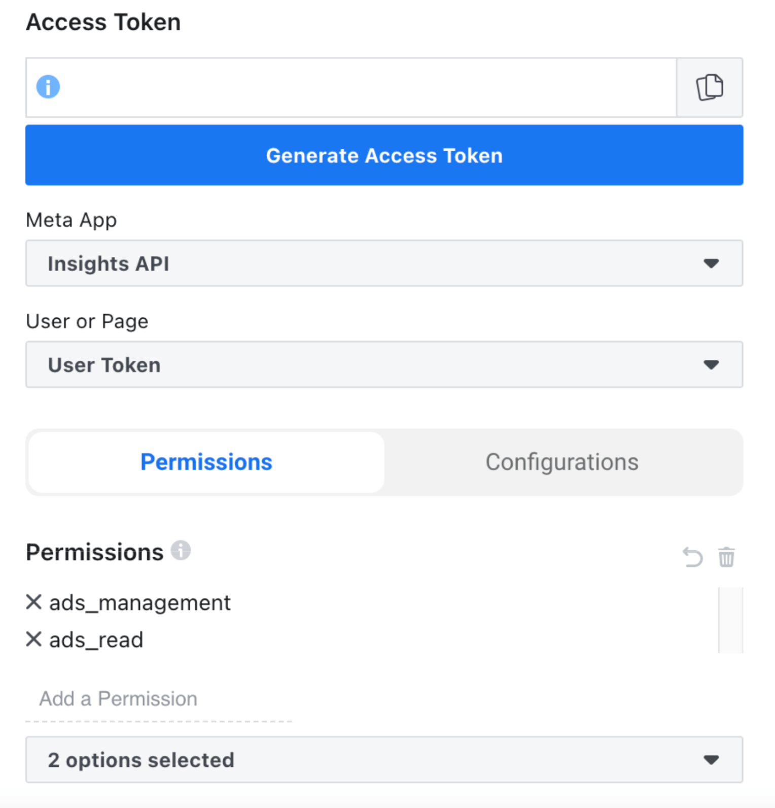 Generar token de acceso