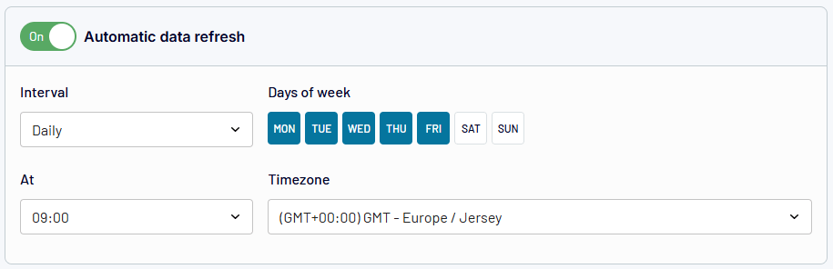 3 schedule refresh