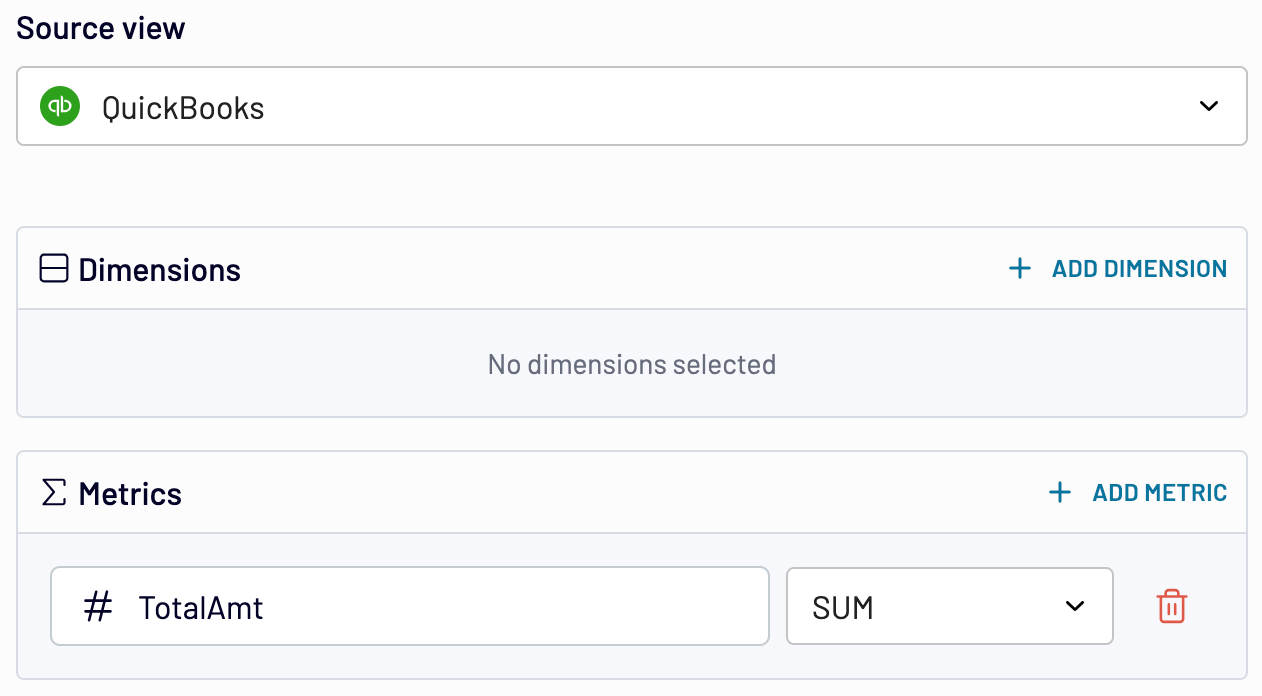 Récapitulation des montants des paiements QuickBooks avec Coupler.io