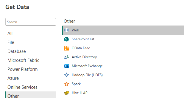 get data powerbi