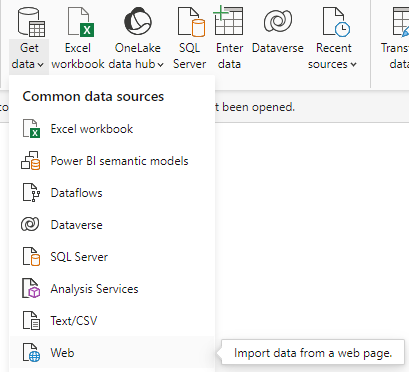get data from web