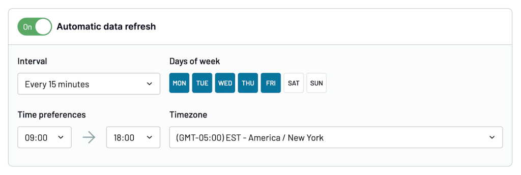 schedule data flow refresh
