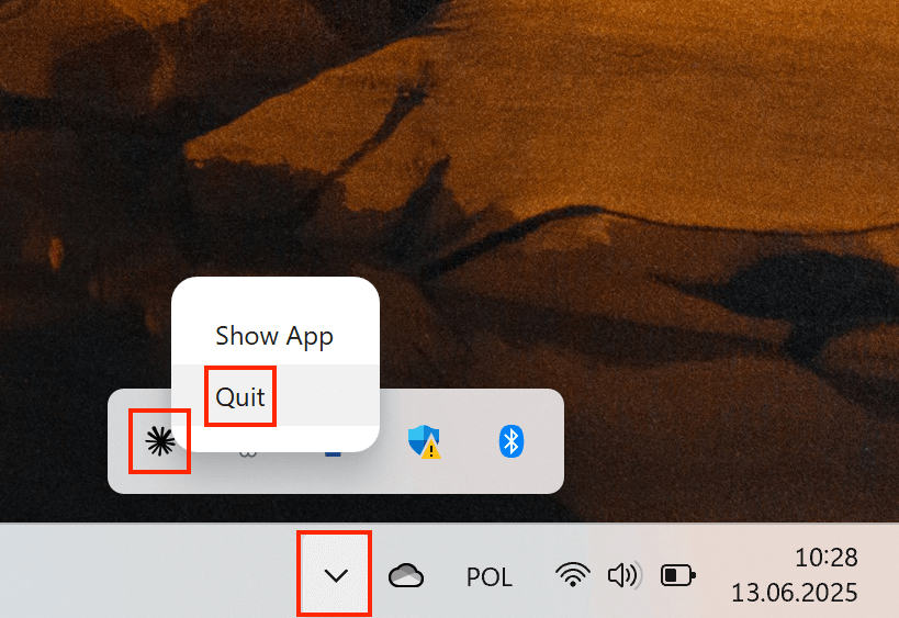 coupler mcp server quit claude completely in windows