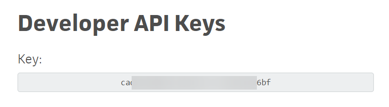 Clave API de Trello