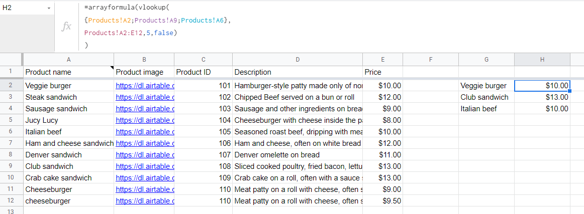 vlookup criterios múltiples
