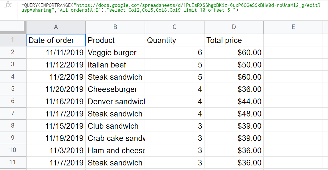 Cut off unnecessary rows of the imported data (Task 2)