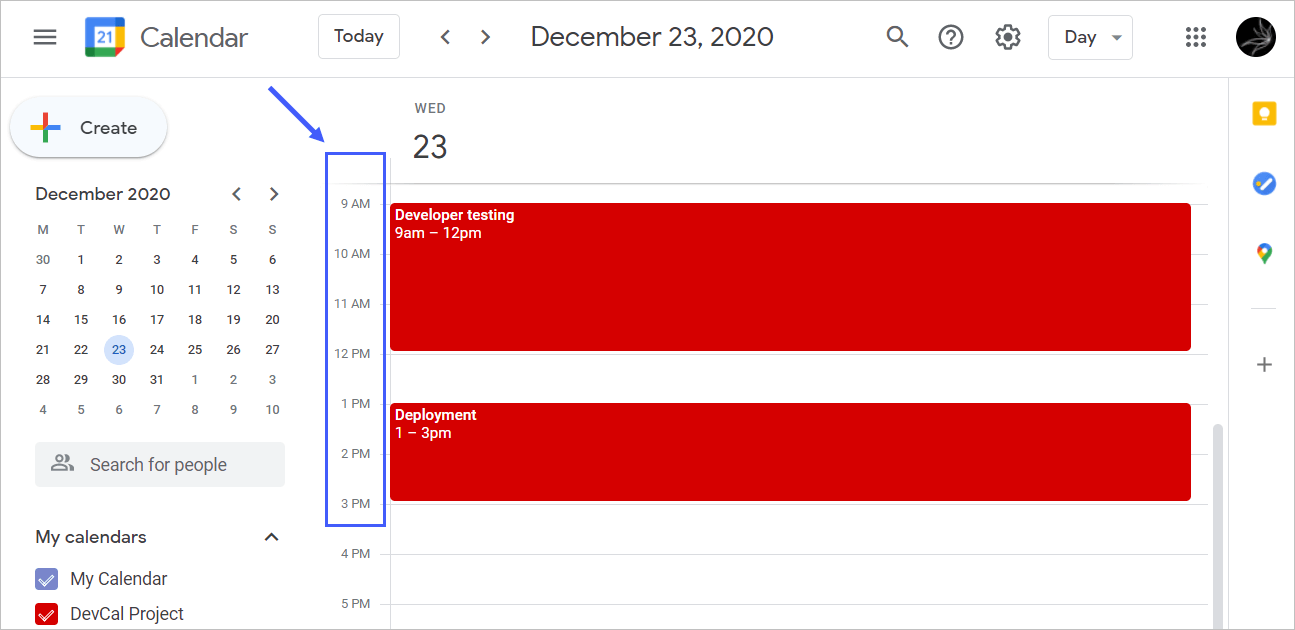 Aus Google Sheets in den Google Calendar importierte Ereignisse