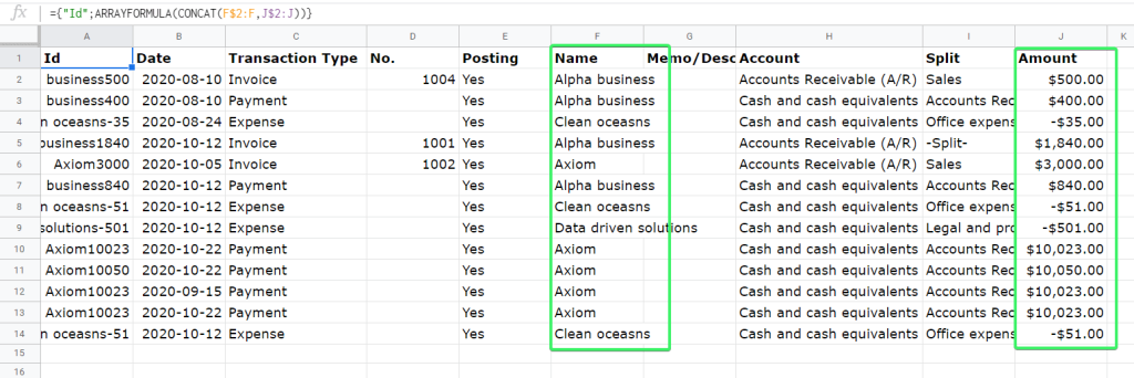 Identify duplicates in your data set by making unique IDs