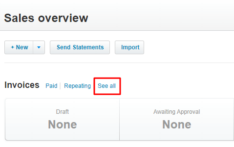 5 Xero sales overview