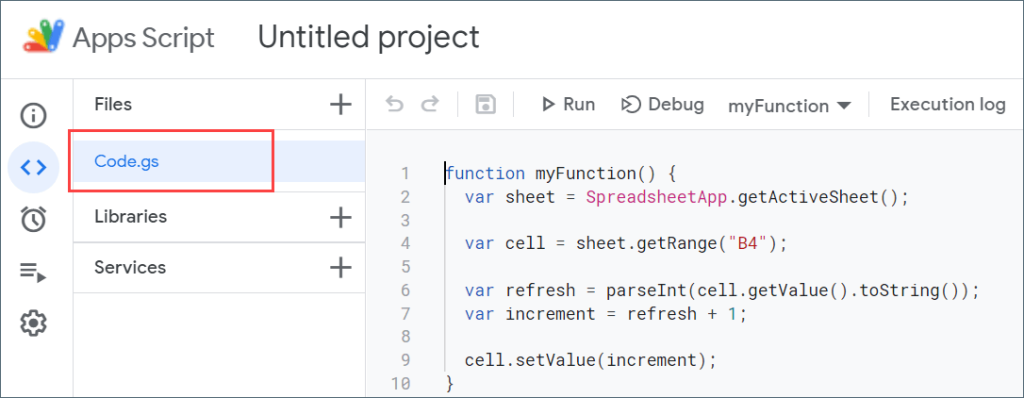 Code to change the value of B4