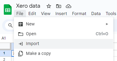 7 import to gsheets