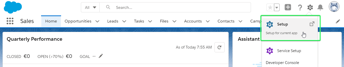 Salesforce Lightning Experience Setup