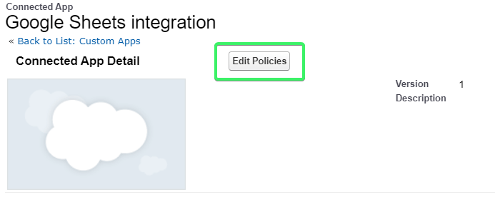 Edit policies