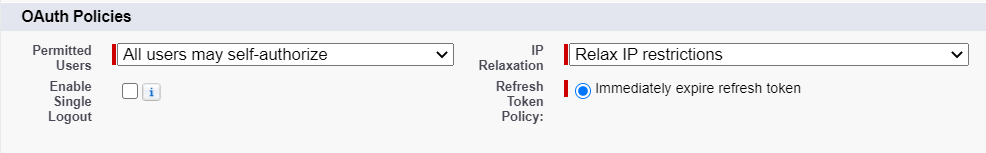 OAuth policies