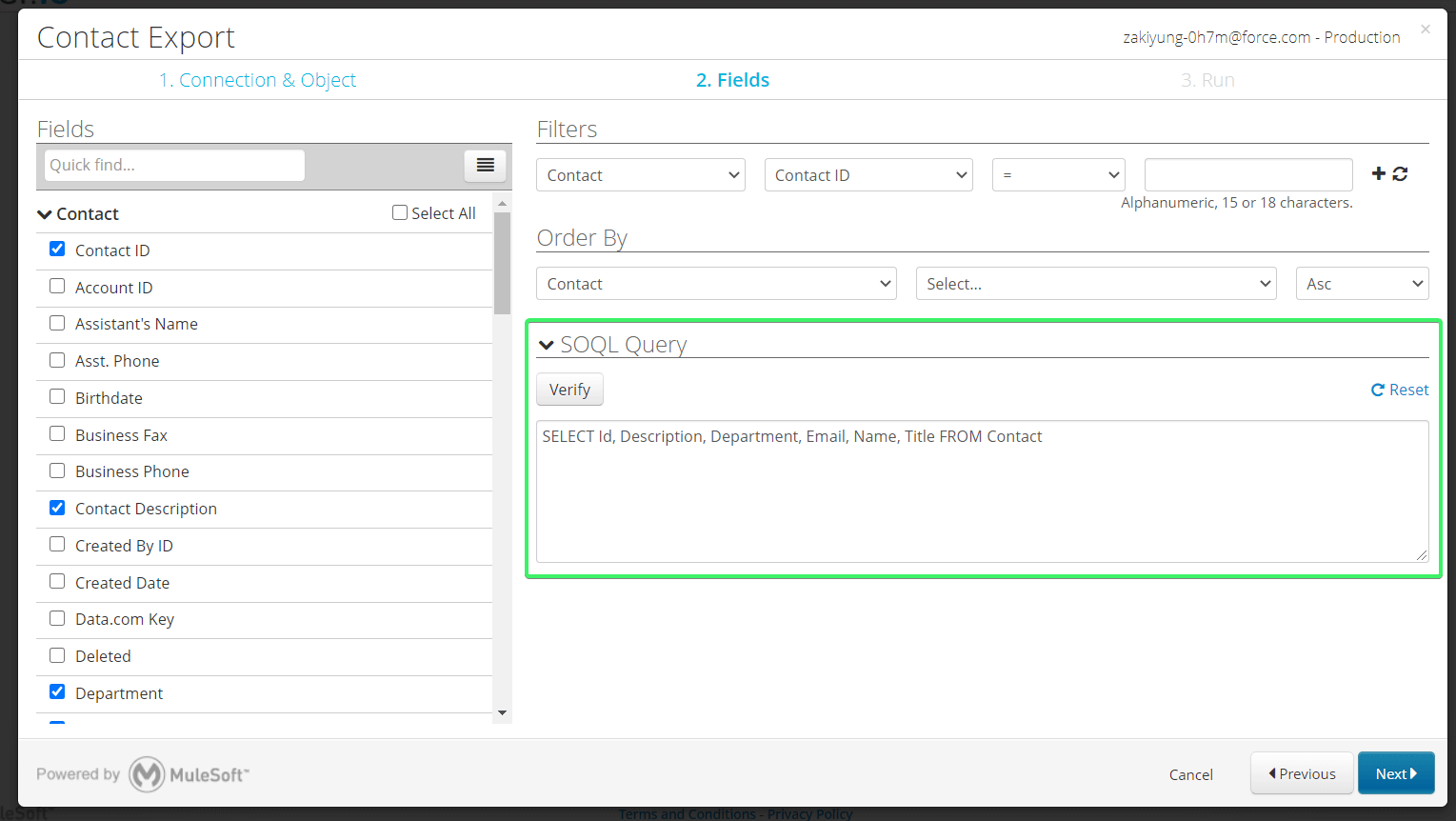 SOQL query