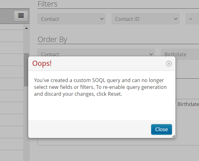 Re-enable query generation