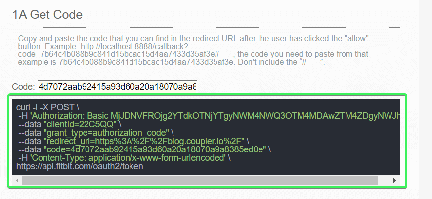 Parameters to use