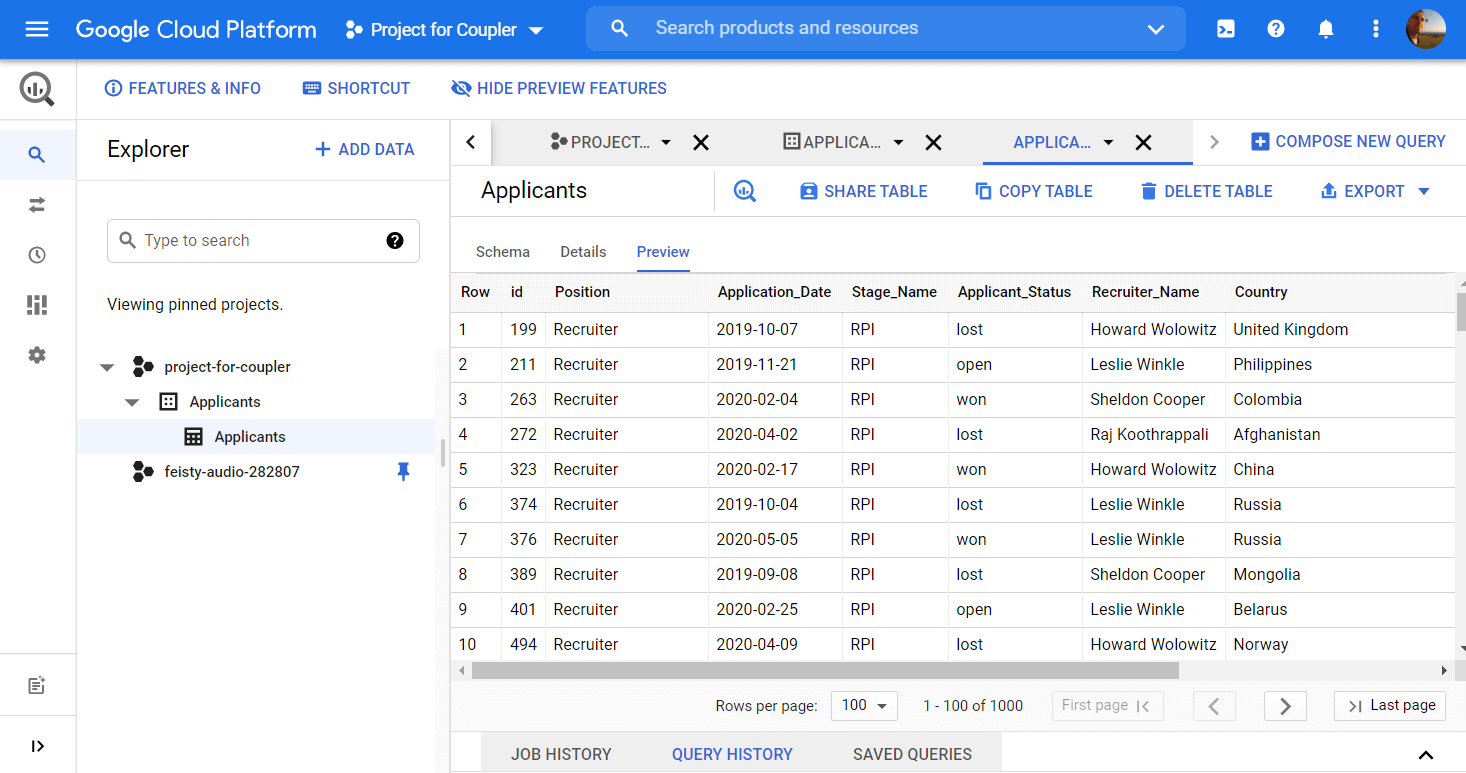BigQuery Tutorial