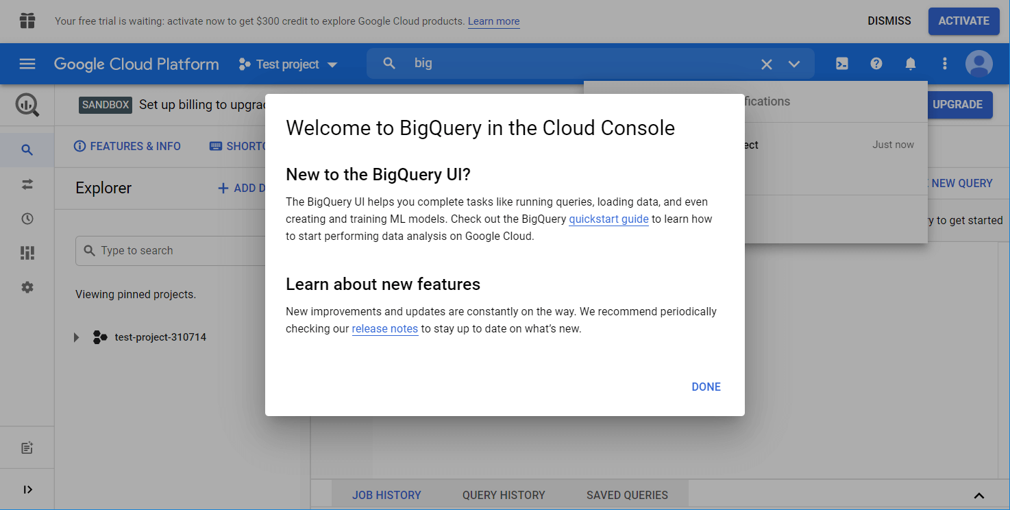 Welcome to BigQuery
