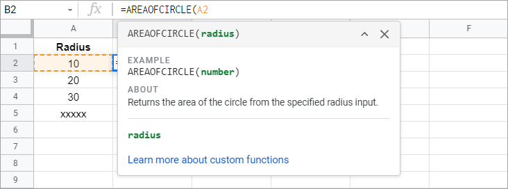 A custom menu auto-complete