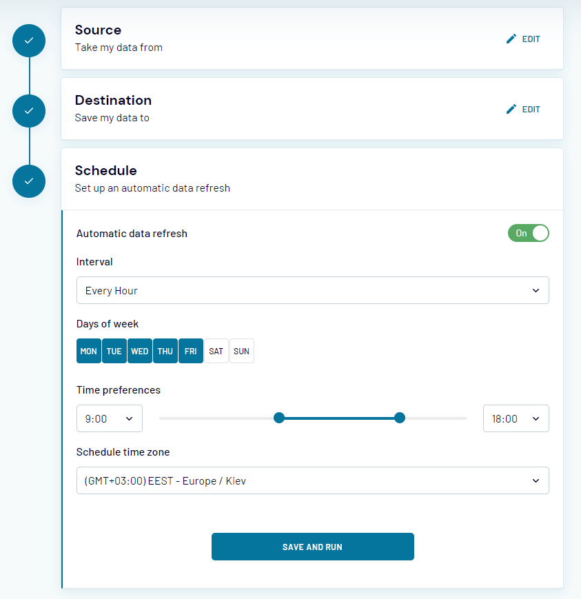 Coupler.io as a no-code alternative for importing data to Google Sheets