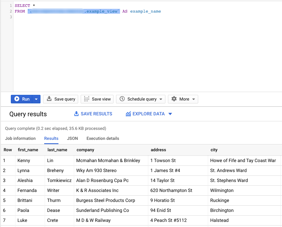 BigQuery SQL Syntax: Using aliases