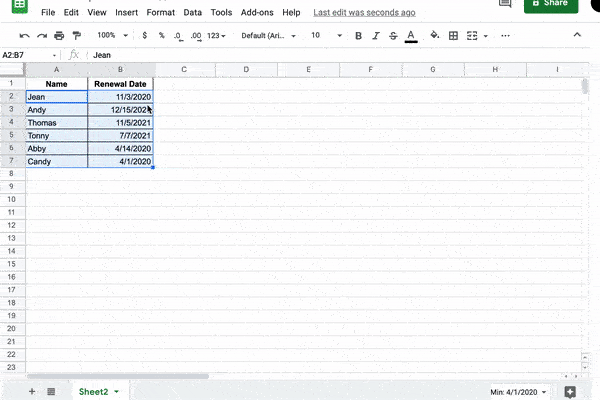 How to highlight a column based on a date in another column