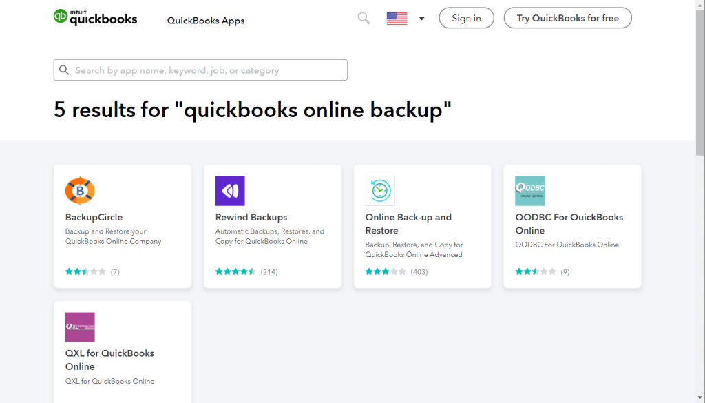 Other QuickBooks Online backup software