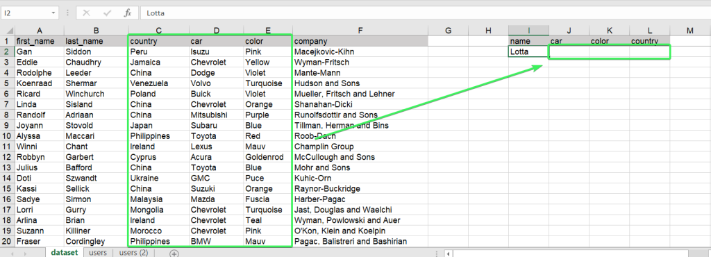 Excel vlookup on multiple columns - the logic of the lookup