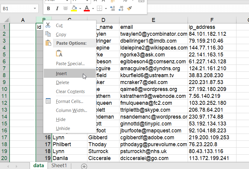 Step1: Create a column with unique strings for the lookup value